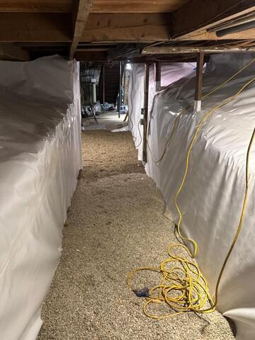 Encapsulating a Crawl Space in West Stockbridge, MA