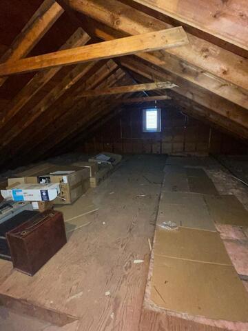 Insulating an Attic in Bloomfield, CT - Before Photo