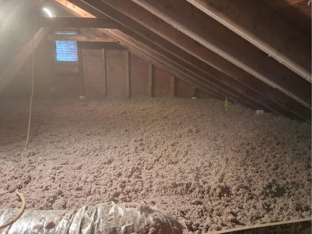 Insulating an Attic in Chicopee, MA - After Photo