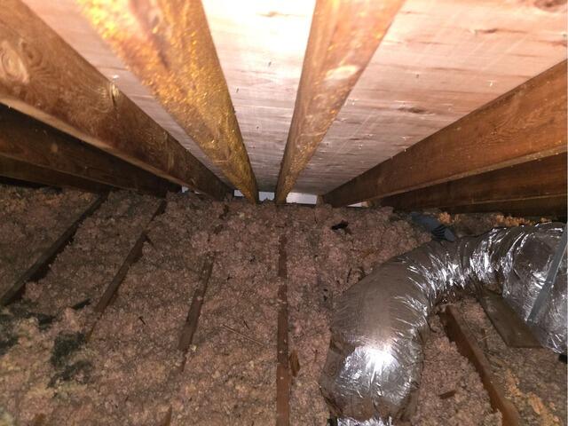 Insulating an Attic in Simsbury, CT - Before Photo