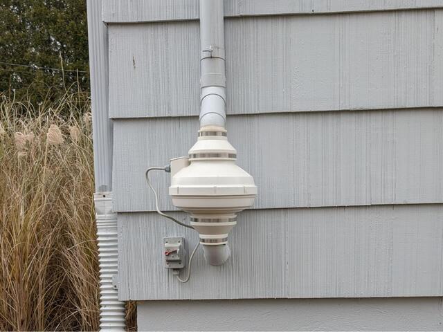 Replacing a Radon Fan in Columbia, CT - After Photo