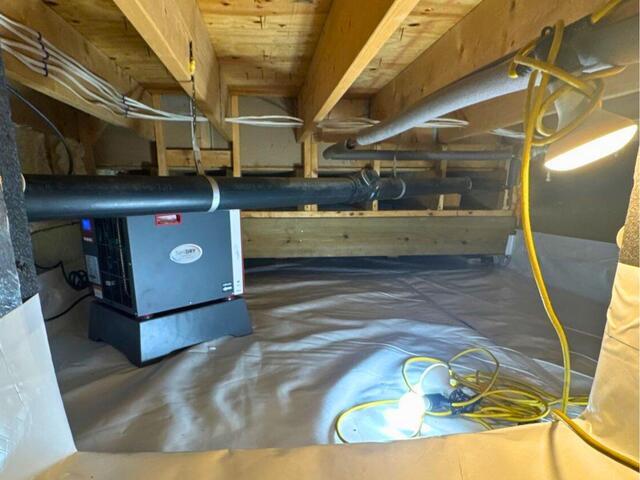 Encapsulating a Crawl Space in Hadley, MA - After Photo