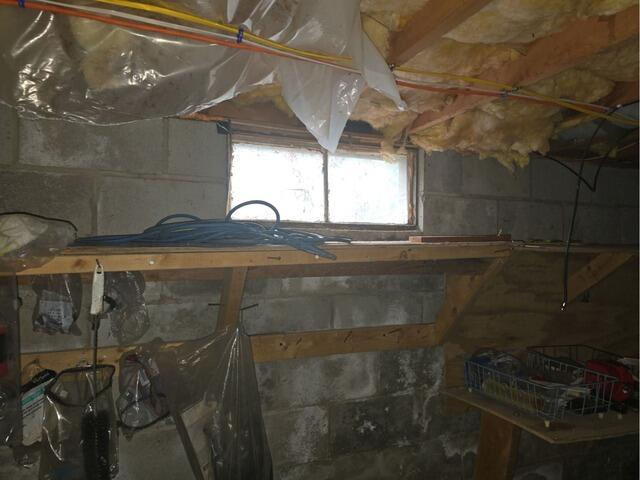 Insulating a Basement in Palmer, MA - Before Photo