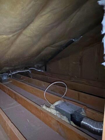 Insulating an Attic in Lenox, MA - Before Photo