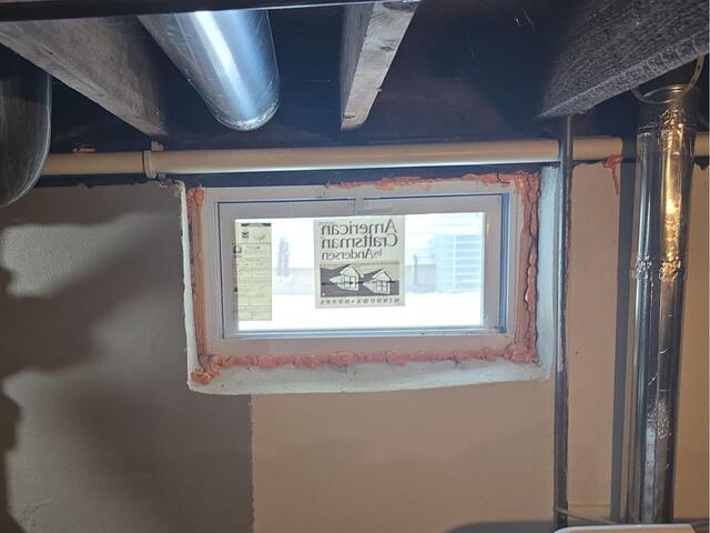 Insulating a Basement in Windsor, CT - Before Photo