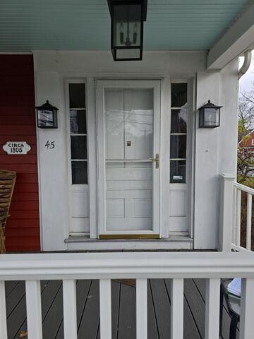 Replacing a Front Door in East Longmeadow, MA - Before Photo