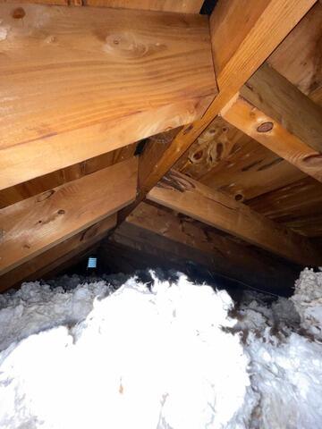 Insulating an Attic in Simsbury, CT - Before Photo