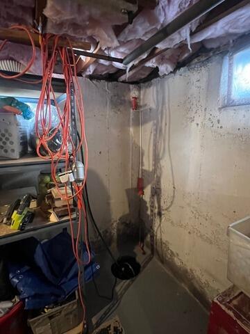 Upgrading a Sump Pump in Enfield, CT - Before Photo