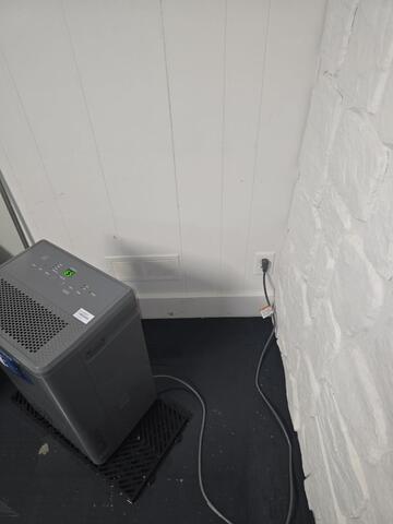 Reducing Humidity in a Basement in Williamstown, MA - Before Photo