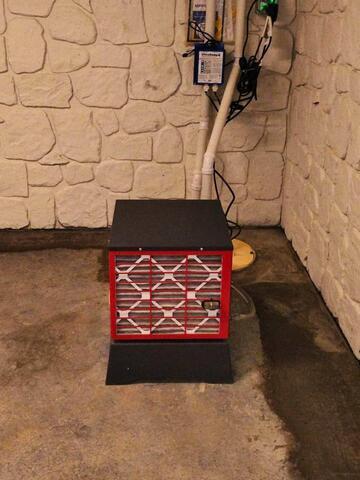 Reducing Humidity in a Basement in Williamstown, MA - After Photo