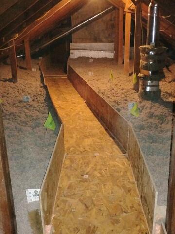 Insulating an Attic in Essex, CT - After Photo