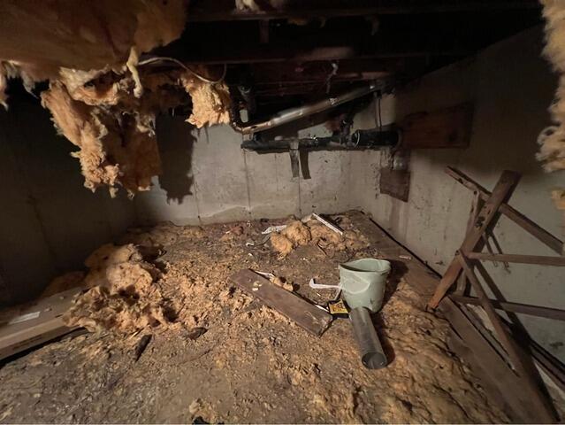 Encapsulating a Crawl Space in Ludlow, MA - Before Photo