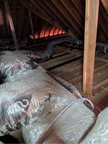 Duct Encapsulation in Manchester, CT - Before Photo