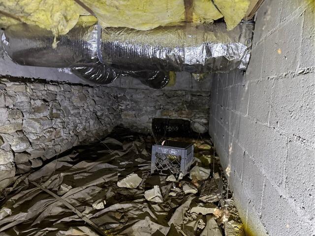 Encapsulating a Crawl Space in Webster, MA - Before Photo