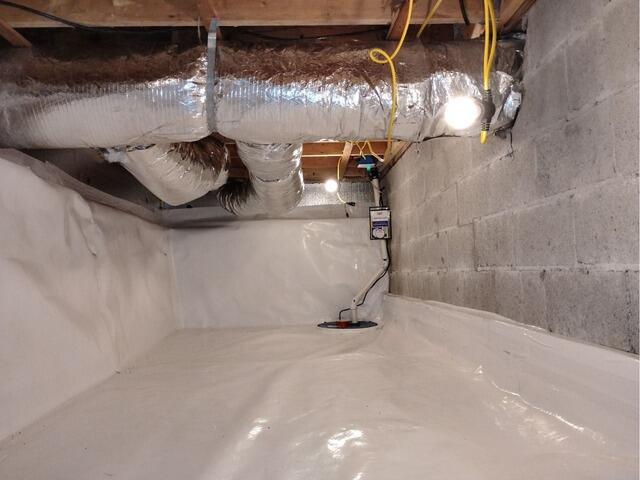 Encapsulating a Crawl Space in Webster, MA - After Photo