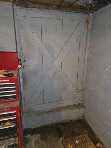 Installing a Basement Door in Cheshire, MA - Before Photo