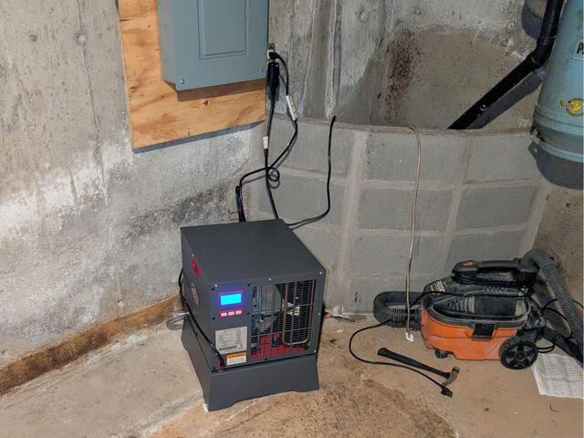 Reducing Humidity in a Basement in Longmeadow, MA - After Photo