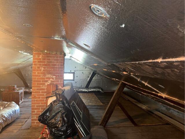 Insulating an Attic Using our SuperAttic™ System in Bristol, CT - After Photo