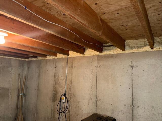 Insulating a Basement in Bristol, CT - After Photo