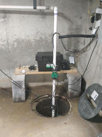 Installing a Sump Pump in Palmer, MA - Before Photo