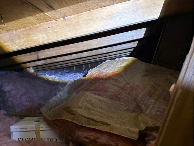 Insulating an Attic in West Springfield, MA - Before Photo
