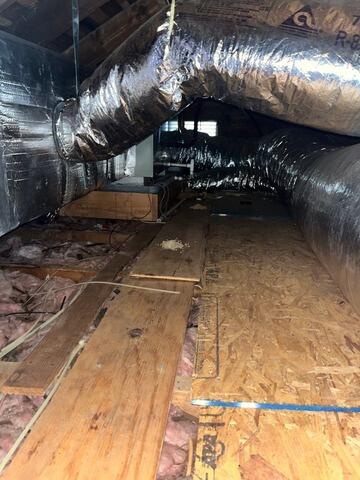 Insulating an Attic in West Hartford, CT - Before Photo
