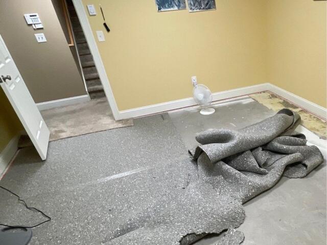 Fixing Water Damage in Feeding Hills, MA - Before Photo