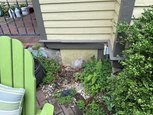Installing a Crawl Space Door in Lenox, MA - Before Photo