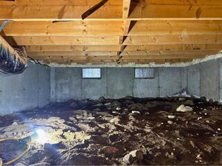 Insulating a Crawl Space in Shrewsbury, MA