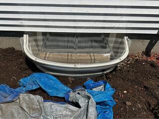 Replacing Old Window Wells in Feeding Hills, MA