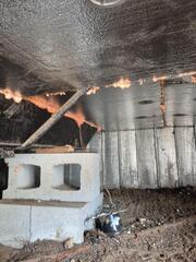 Insulating Under a Mobile Home in East Hartford, CT