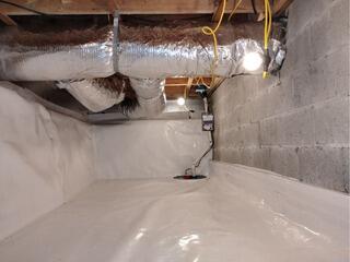 Encapsulating a Crawl Space in Webster, MA