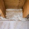 Rim Joist Sprayed  to Seal and Insulate
