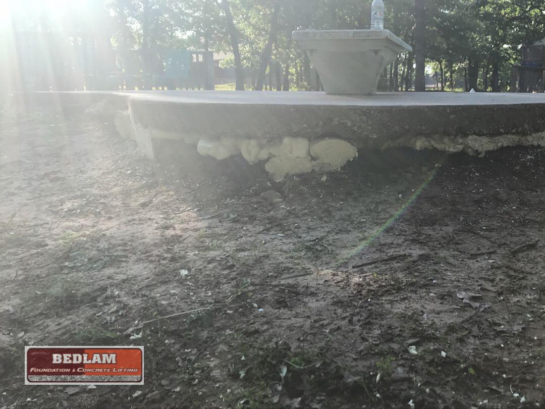 Bedlam Foundation & Concrete Lifting Before & After Photo Set Void