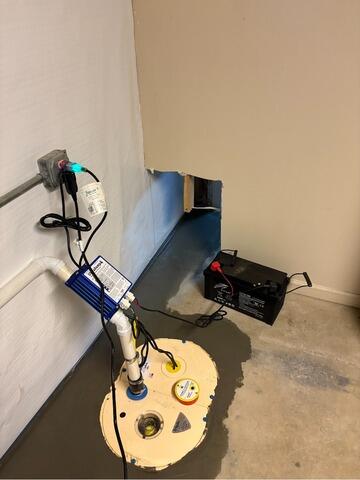 Sump Pump Installation in Fairfield, Ohio - After Photo