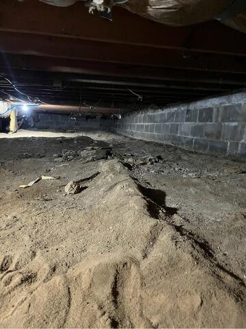 Crawl Space Repair in Dayton, Ohio - Before Photo