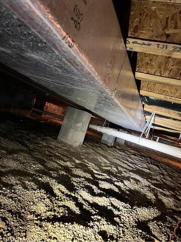 Crawl Space Repair in Brookville, Ohio - Before Photo