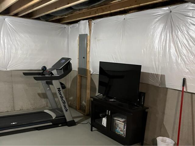 Basement Waterproofing Company in Morrow, Ohio - Before Photo