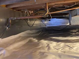 Crawl Space Vapor Barrier Installed in Aurora, Indiana