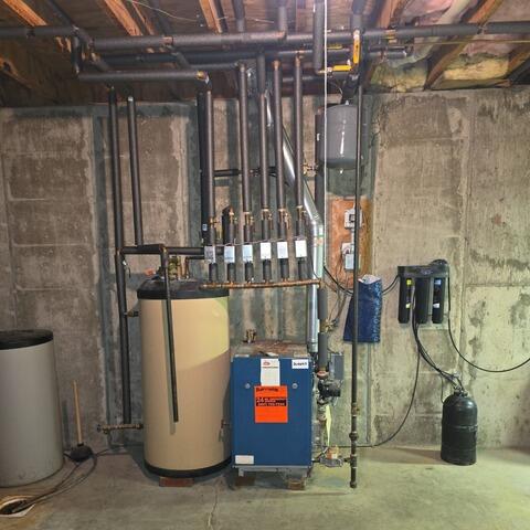 Geothermal Heating Installation in Port Crane, NY - Before Photo