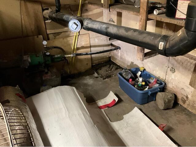 Basement Waterproofing- West River Station, NB - Before Photo