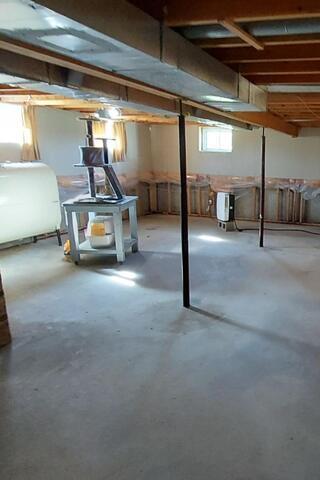 Basement Waterproofing-- Mundleville, NB - Before Photo