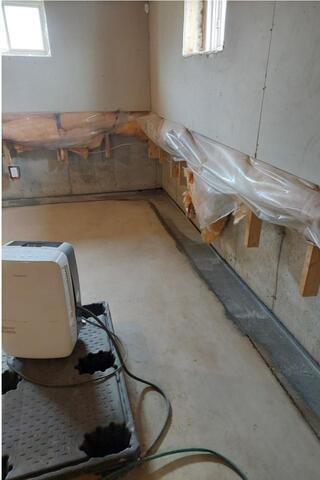 Basement Waterproofing-- Mundleville, NB - After Photo