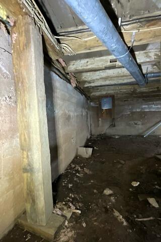 Crawlspace Repair- Tyne Valley, PE - Before Photo