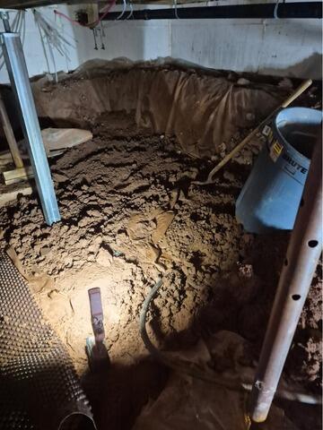 Crawlspace Repair- Albany, PE - Before Photo
