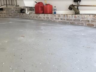 PolyLevel Lifts Garage Floor in Simpsonville, SC