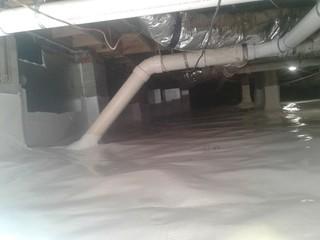 Wet and Moldy Crawlspace Repair