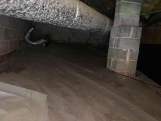 Wet, Moldy Crawlspace Repaired in Evans GA