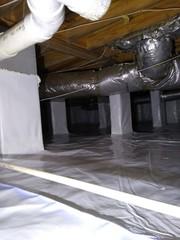 Wet & Moldy Crawl Space Repaired in Simpsonville SC