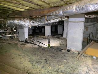 Wet & Moldy Crawl Space Repaired in Simpsonville SC